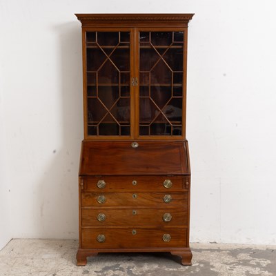 Lot 197 - Chippendale Secretary Bookcase
