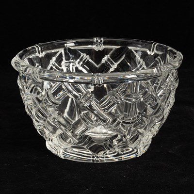Lot 148 - Tiffany & Co. Bamboo Patterned Glass Bowl
