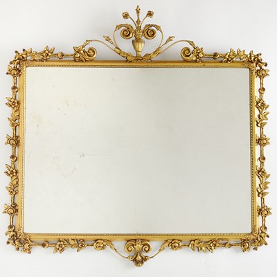 Lot 194 - Continental Carved Giltwood Horizontal Mirror