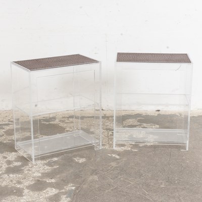 Lot 177 - Pair of Acrylic End Tables
