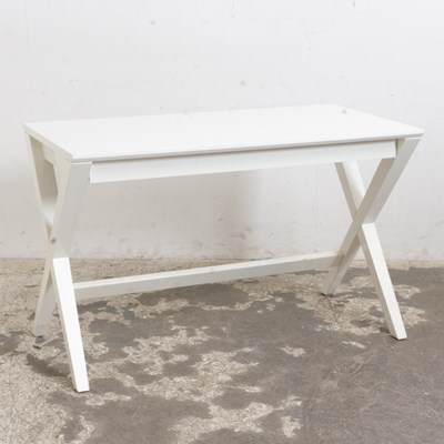 Lot 265 - Mid-Century Modern White Laminate Desk