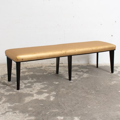 Lot 257 - Silk Upholstered Hall Bench