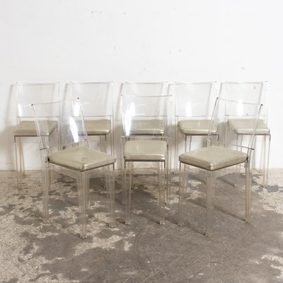 Lot 254 - Set of Eight Kartell Acrylic Chairs