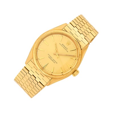 Lot 36 - Rolex Gentleman's Gold 'Oyster Perpetual' Wristwatch, Ref. 6567