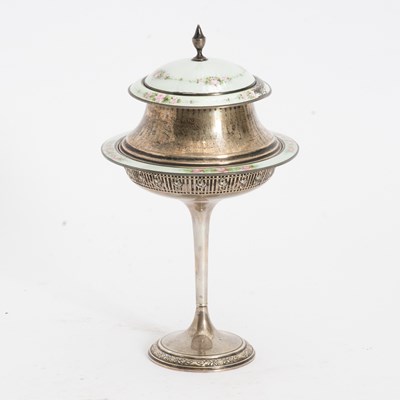 Lot 212 - Two Sterling and Enamel Articles
