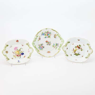 Lot 168 - Group of Three Herend Porcelain Serving Trays