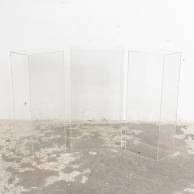 Lot 298 - Group of Three Acrylic Pedestals