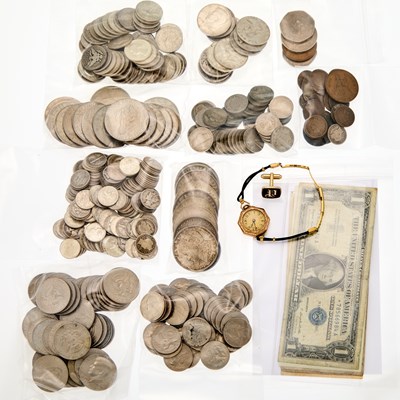 Lot 2085 - Group of United States Banknotes and Silver, Clad and Metal