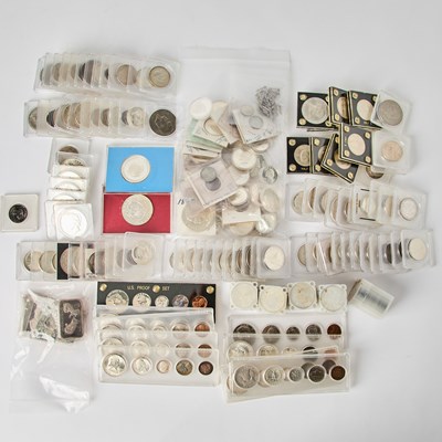 Lot 2109 - Group of United States and Foreign Silver Coins and Bullion Bars