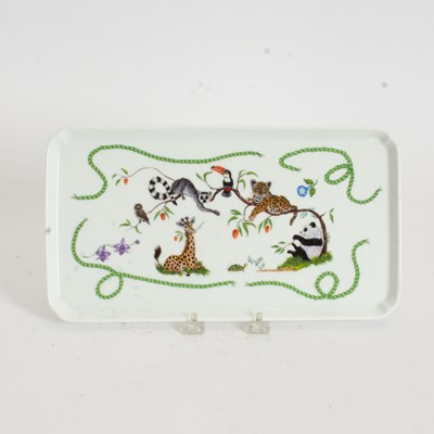 Lot 321 - Lynn Chase 'Jungle Party" Porcelain Tray