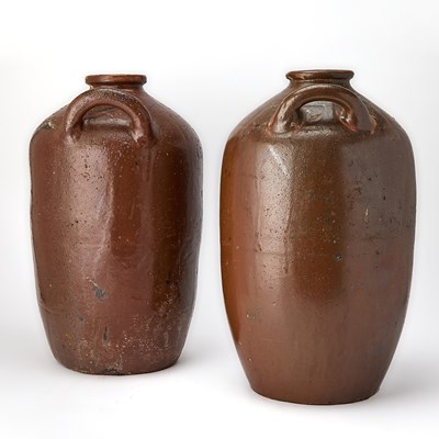 Lot 154 - Pair of Italian Pottery Olive Oil Jars