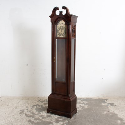 Lot 349 - Howard Miller Chippendale Style Mahogany Tall Case Clock