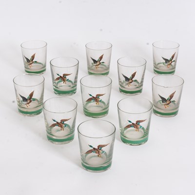 Lot 388 - Set of Eleven Whiskey Glasses
