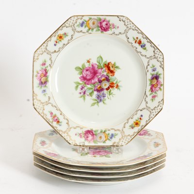 Lot 35 - Set of Five Rosenthal Octagonal Porcelain Plates