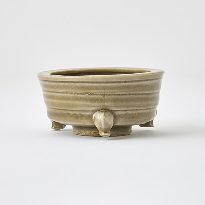 Lot 411 - A Chinese Yaozhou-Style Ceramic Censer