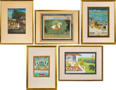 Lot 334 - Five Indian School Paintings