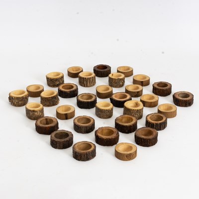 Lot 83 - Three Sets of Wood Napkin Rings