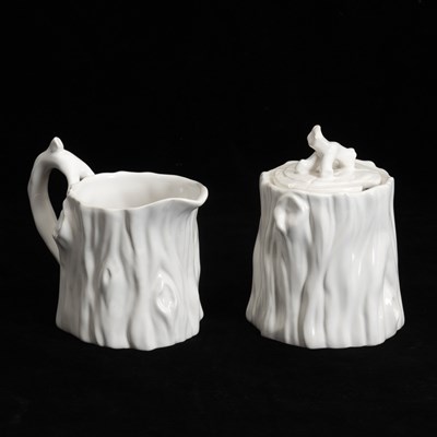 Lot 71 - Faux Bois Creamer & Sugar