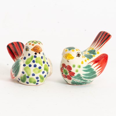 Lot 6 - Pair of Mexican Ceramic Bird Form Shakers