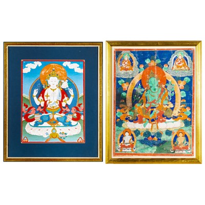 Lot 314 - Two Tibetan Thangka