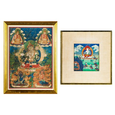Lot 313 - Two Tibetan Thangka