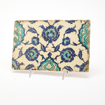 Lot 346 - An Iznik Pottery Tile