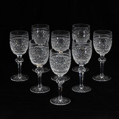 Lot 18 - Set of Eight Waterford Wine Glasses