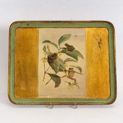 Lot 31 - Veitri Decoupage Painted Wood Tray
