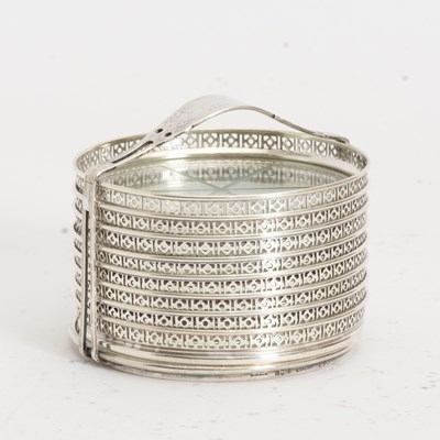 Lot 42 - Set of Eight Sterling Silver and Glass Coasters