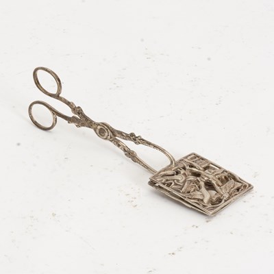 Lot 45 - Art Nouveau Sterling Silver Bread Tongs