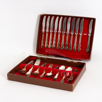 Lot 56 - Silver Plate Flatware Set