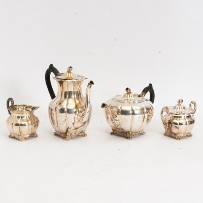 Lot 58 - Rodgers & Bros Silver Plate Coffee and Tea Service