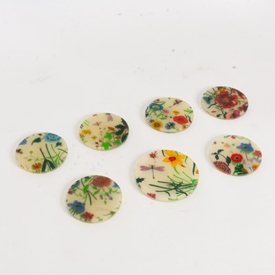 Lot 61 - Set of Six Gucci Resin Coasters