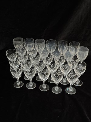 Lot 73 - Group of Twenty-Nine Wine Glasses