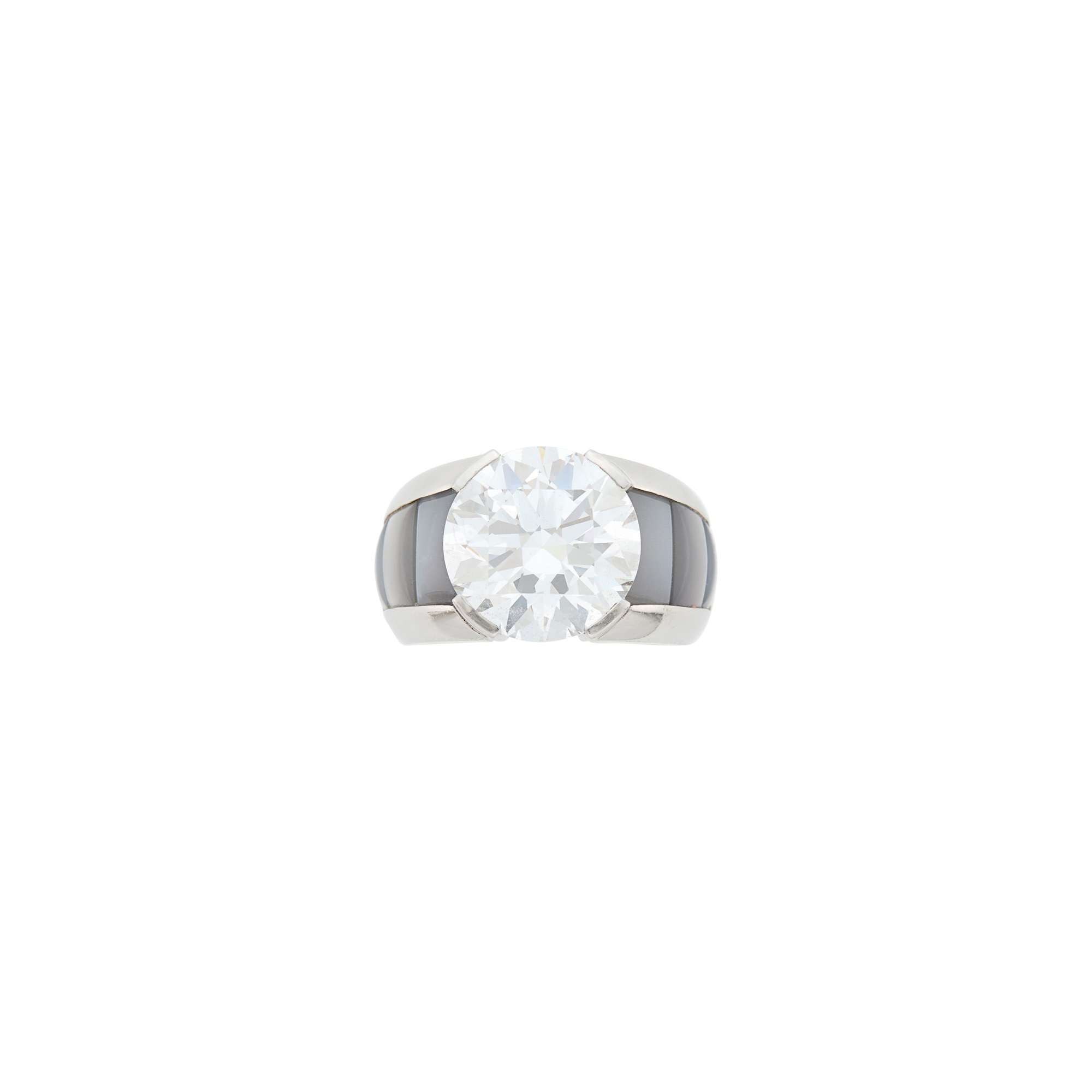 Lot 186 - Hemmerle Platinum, Diamond and Moonstone