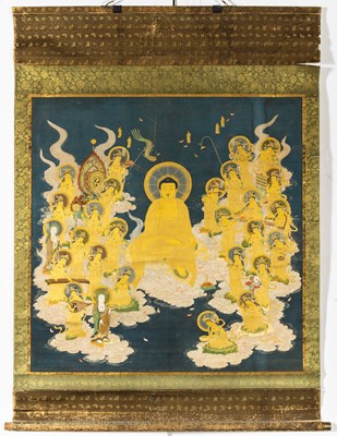 Lot 350 - A Large and Fine Japanese School Buddhist Painting