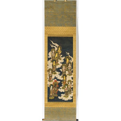 Lot 351 - A Japanese School Buddhist Painting