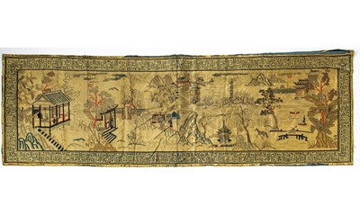 Lot 117 - A Chinese Brocade Silk Table Frontal