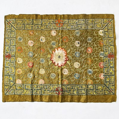 Lot 113 - A Chinese Embroidered Silk Panel