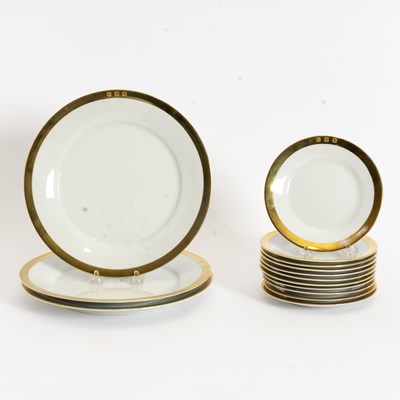 Lot 89 - Group of Ralph Lauren Gold Rimmed Porcelain Tableware