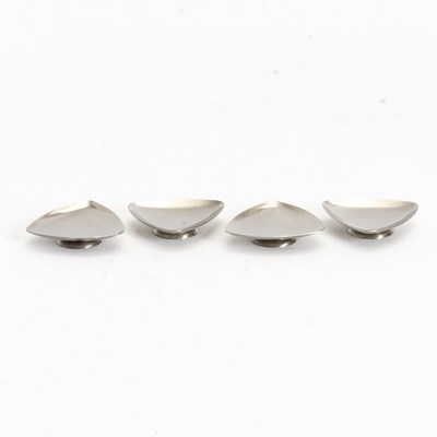 Lot 91 - Set of Four Danish Stainless Steel Sauce Dishes