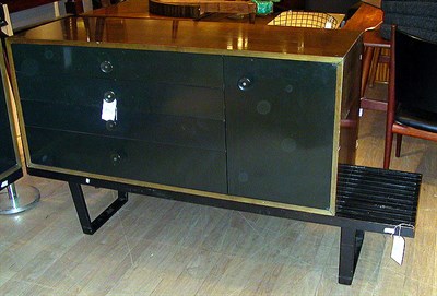 Lot 104 - Painted Wood Chest on Platform Designed by...