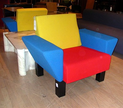 Lot 152 - Pair of Upholstered Armchairs Designed by...