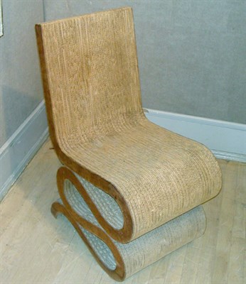 Lot 144 - Cardboard Easy Edges Chair Designed by Frank...