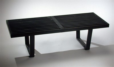 Lot 103 - Painted Wood Slated Bench Designed by George...