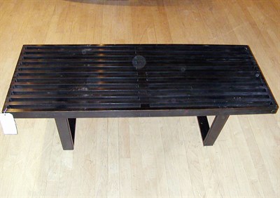 Lot 108 - Painted Wood Slated Bench Designed by George...