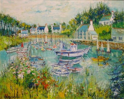 Lot 233 - Yolande Ardissone French, b. 1927 SAILBOATS IN...