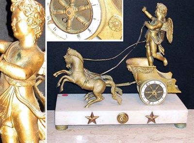 Lot 2607 - Neoclassical Style Gilt-Metal Figural Mantel...