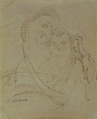Lot 2 - Elie Nadelman American, 1885-1946 MOTHER AND...