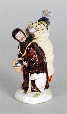 Lot 2384 - Continental Porcelain Figural Scent Bottle In...